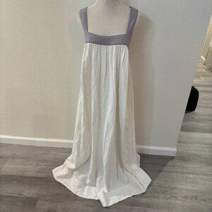 Free People Ivory Maxi Bohemian Dress